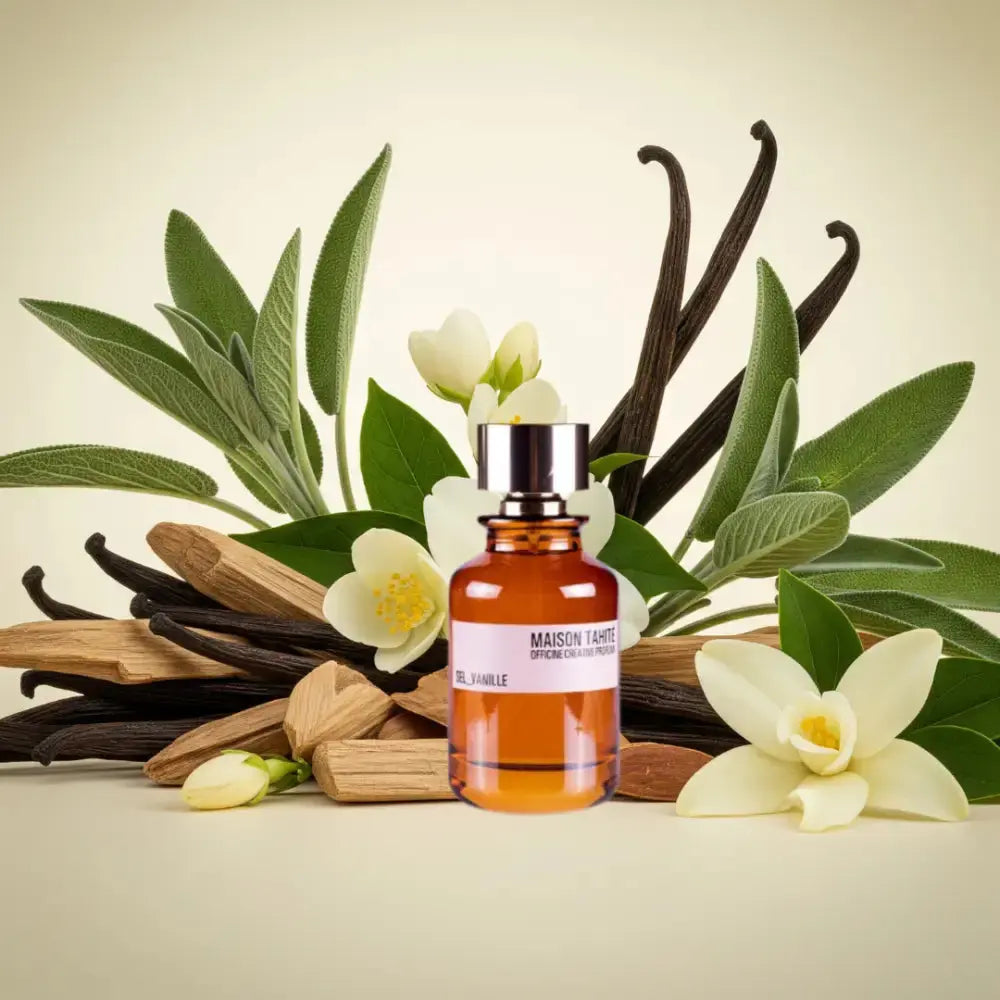Notes olfactives Maison Tahité Sel-Vanille - Eau de Parfum Maison Matheis