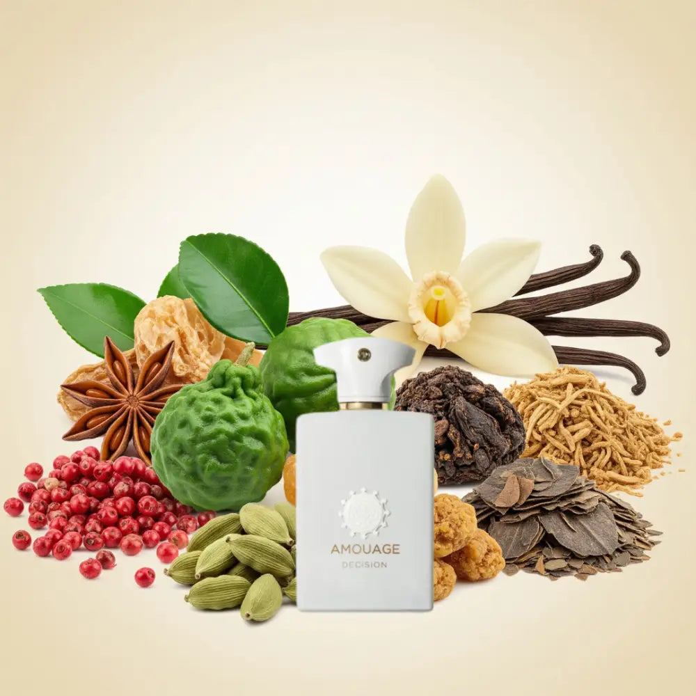 Notes olfactives Amouage Décision - Eau de Parfum Maison Matheis