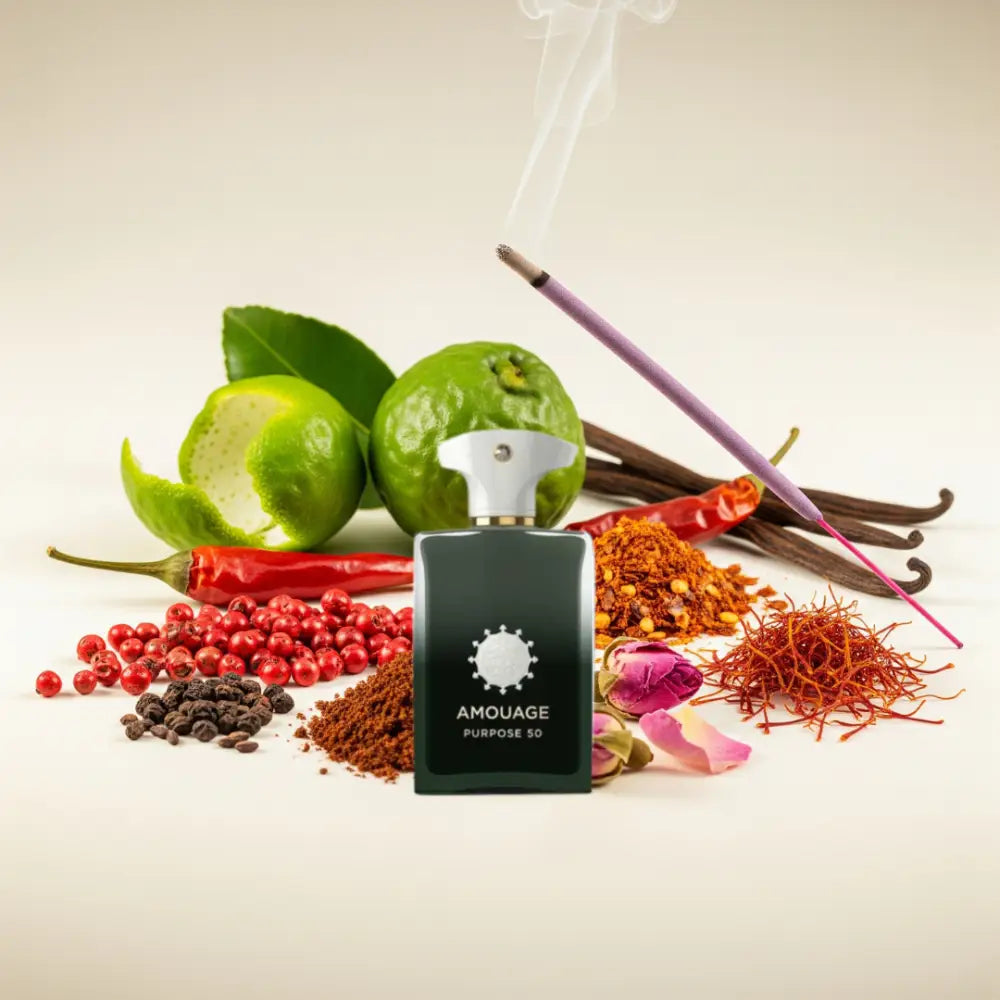 Notes olfactives Amouage Purpose 50 - Extrait de Parfum Maison Matheis
